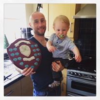 NA Fell Race Trophy with a wriggly Ethan... 